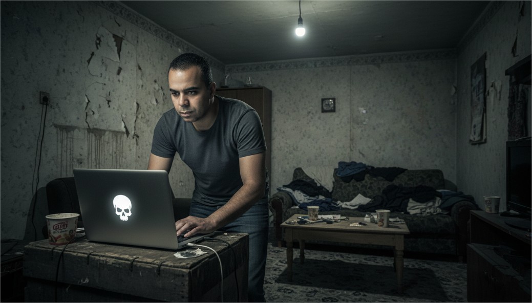 صورة توضيحية لخليل شريتح أثناء العمل